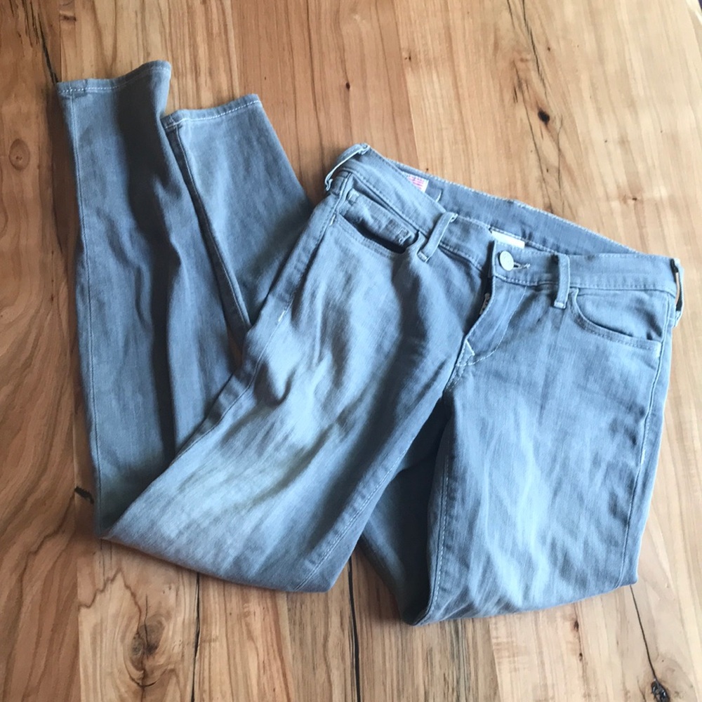 True Religion Gray Wash Jeans